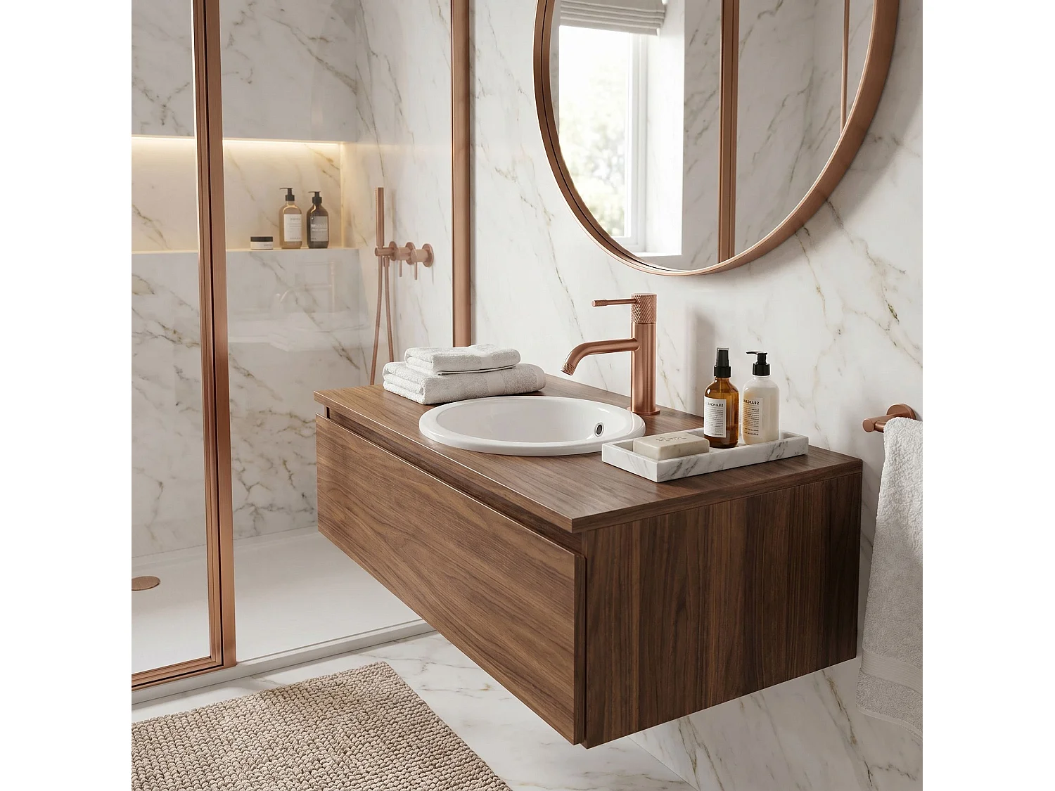 Wastafelkraan Rea Venti Low Copper