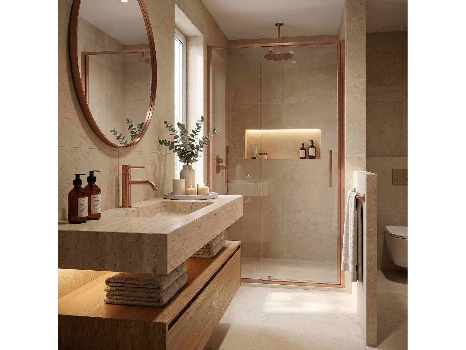 Wastafelkraan Rea Venti Low Copper