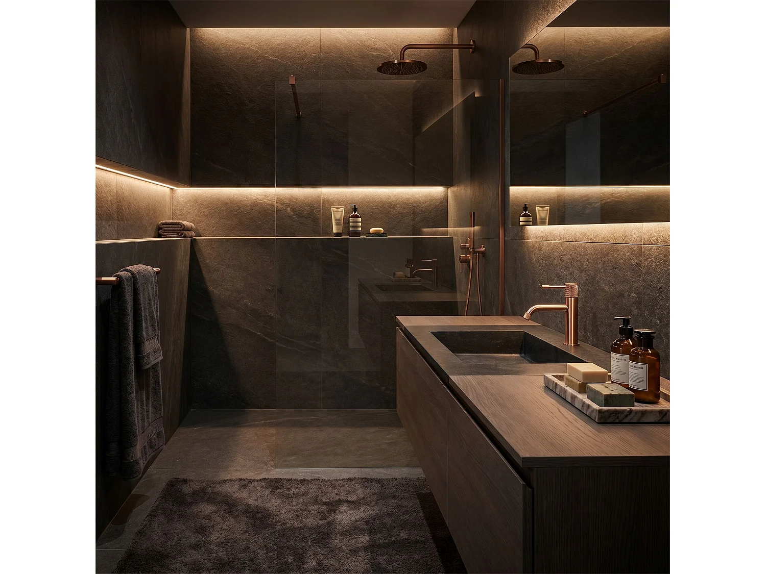 Wastafelkraan Rea Venti Low Copper