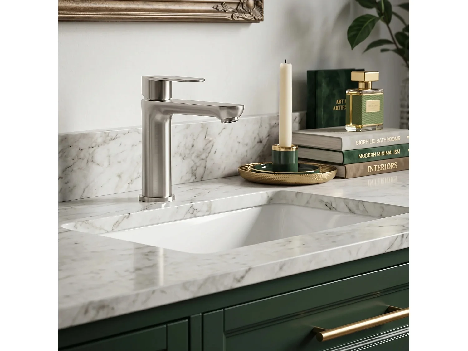 Robinet De Lavabo Rea Logan Low Brush Nickel