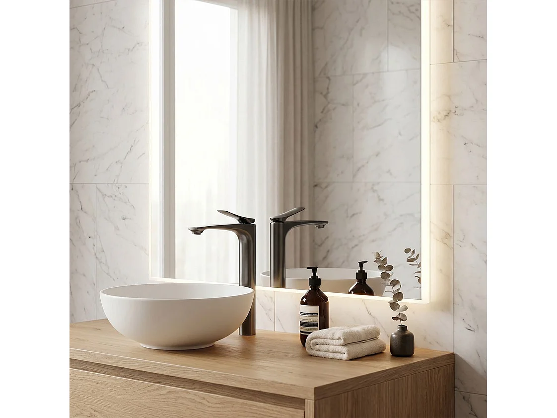 Mitigeur De Lavabo Rea Vision High Titanium