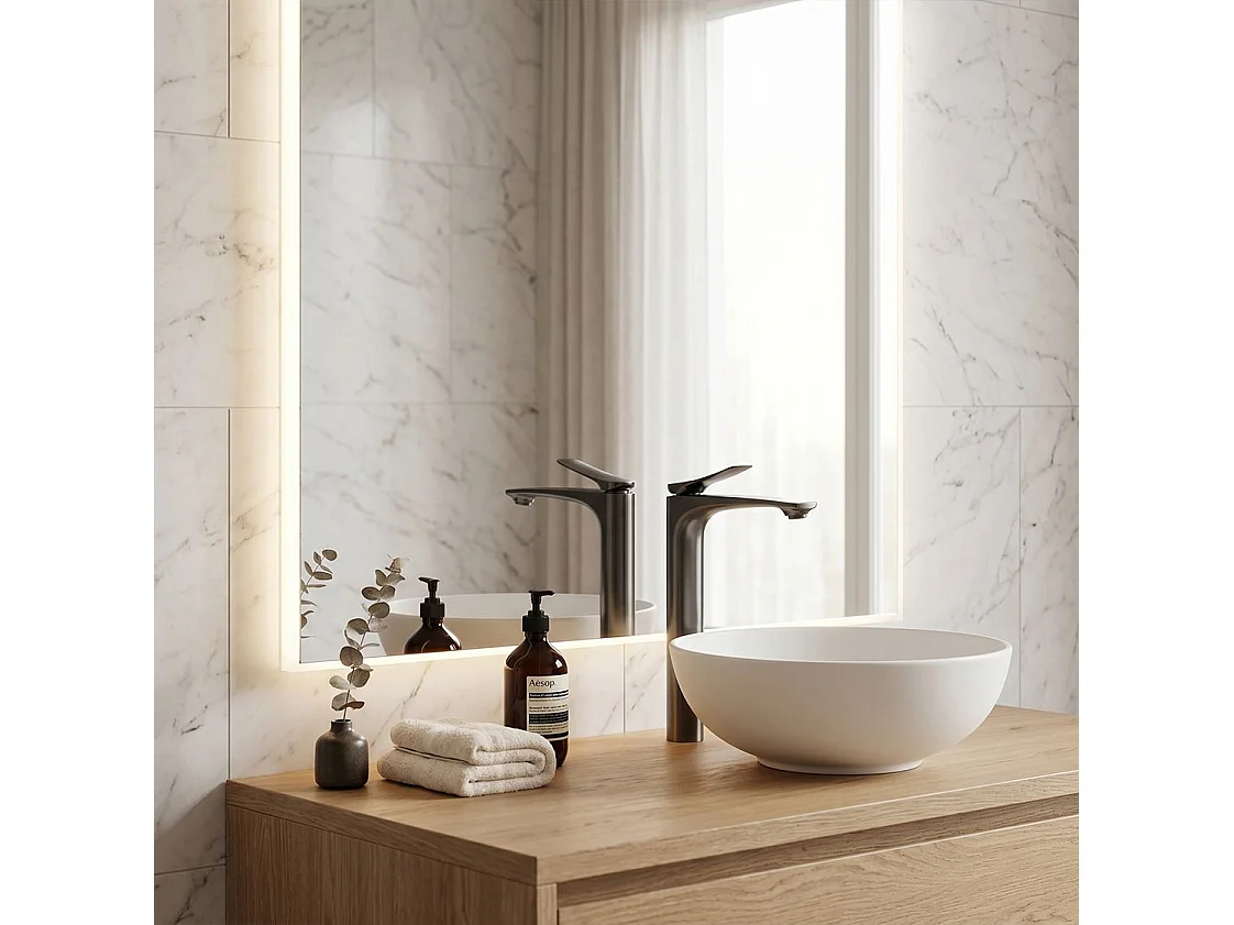 Mitigeur De Lavabo Rea Vision High Titanium