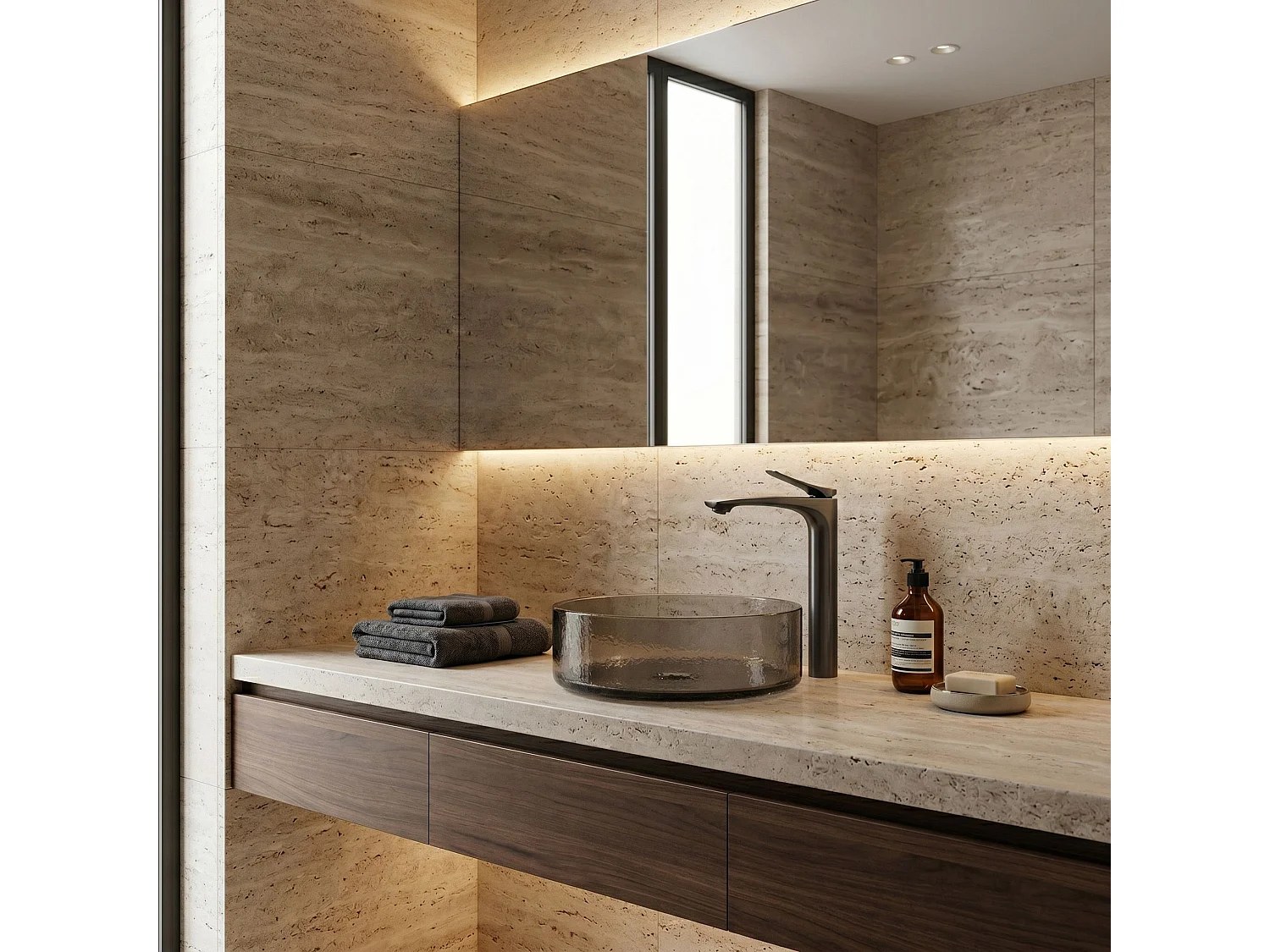 Mitigeur De Lavabo Rea Vision High Titanium