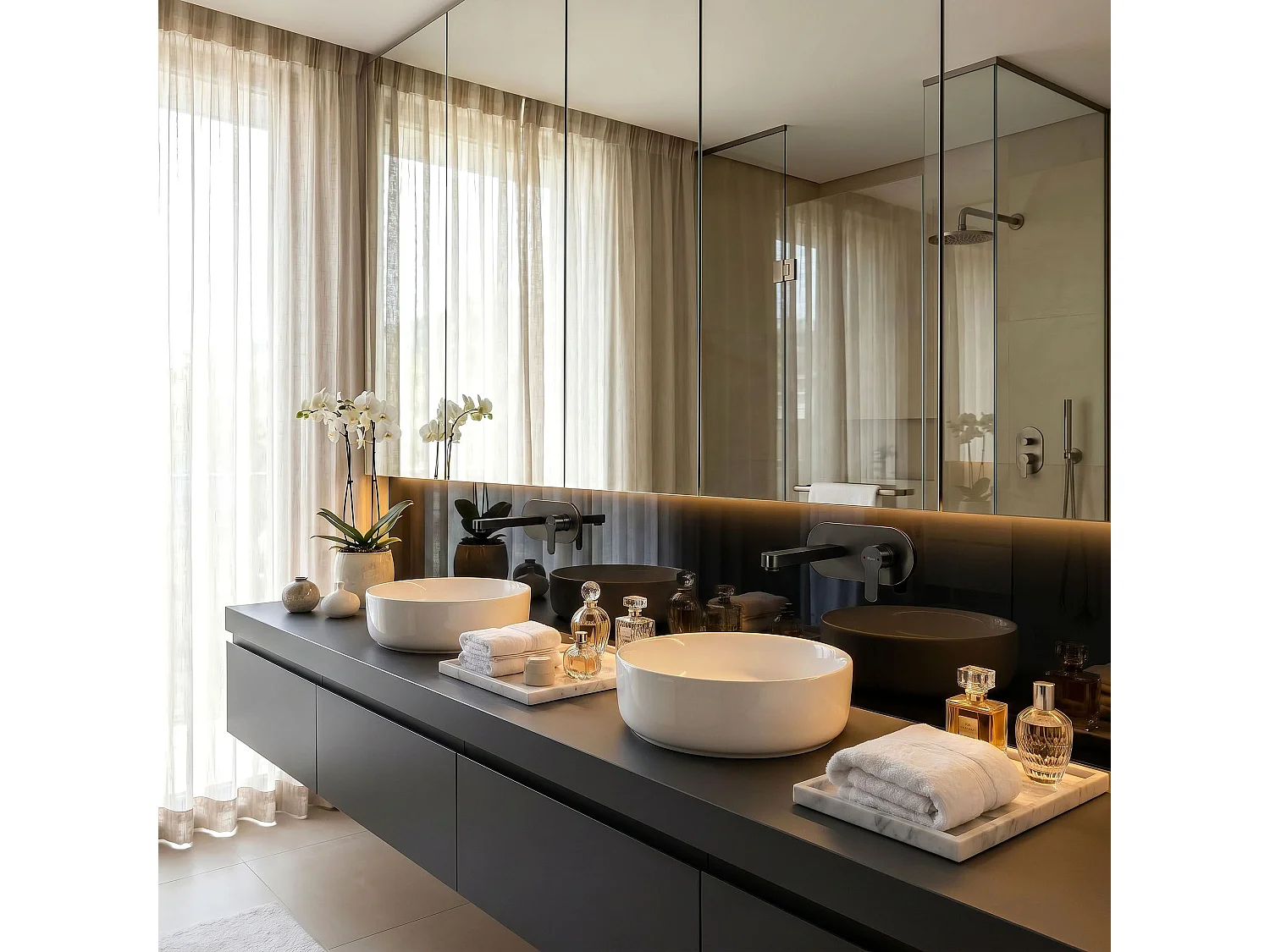 Robinet De Lavabo Dissimulé Rea Arcos Titanium