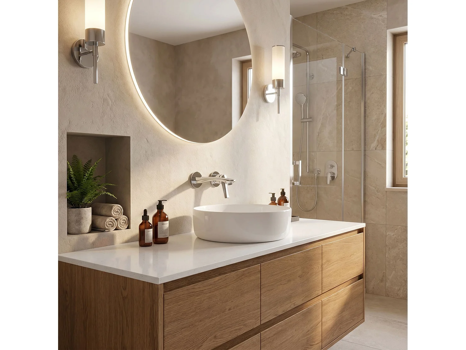 Robinet De Lavabo Rea Venti Low Brush Gold