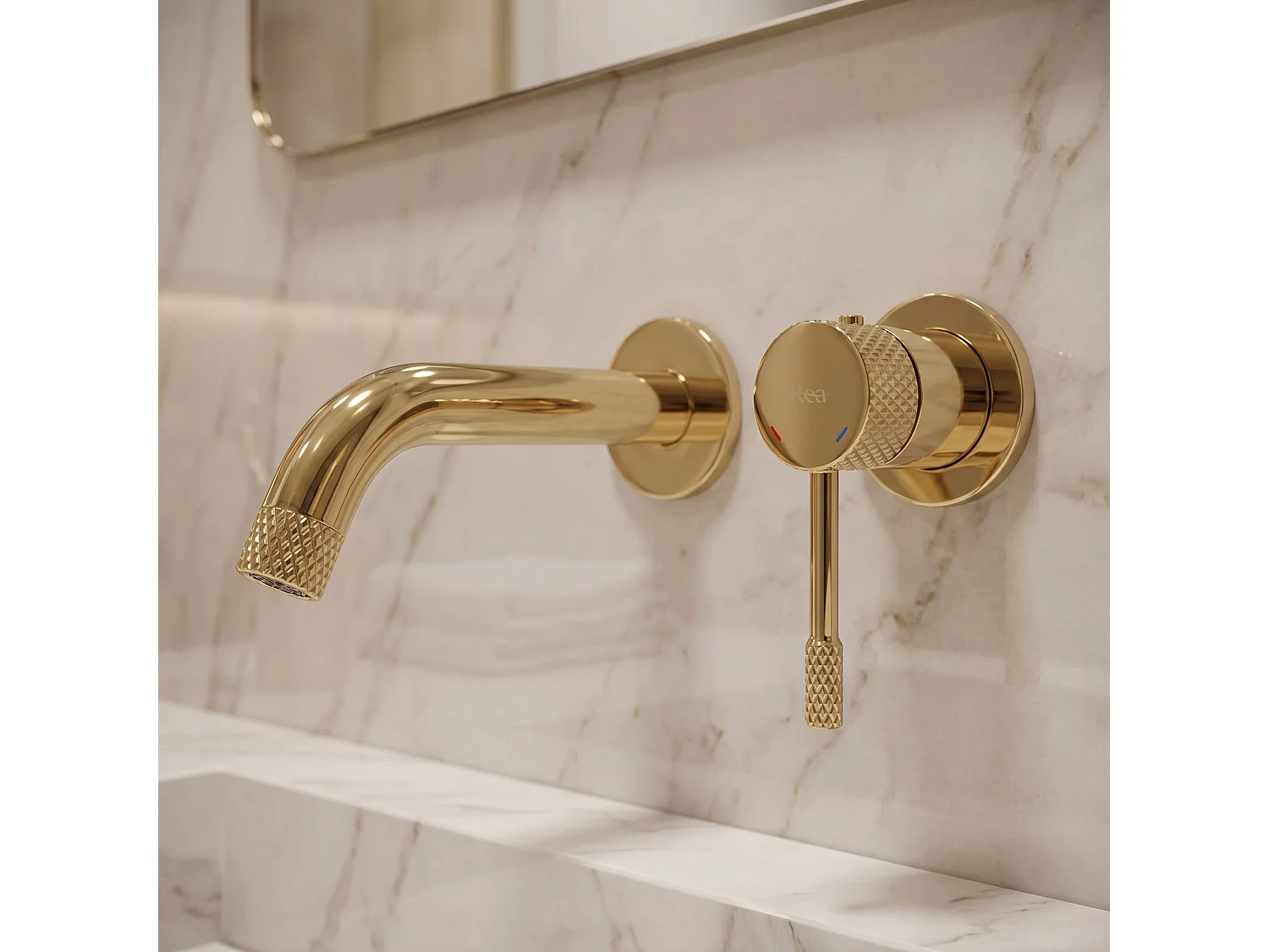Robinet De Lavabo Encastré Rea Venti Gold
