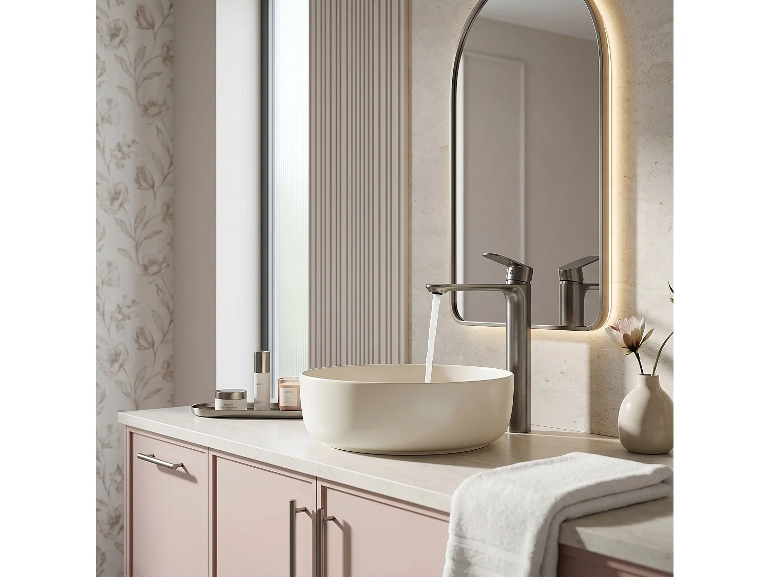 Mitigeur De Lavabo Rea Drop Titanium