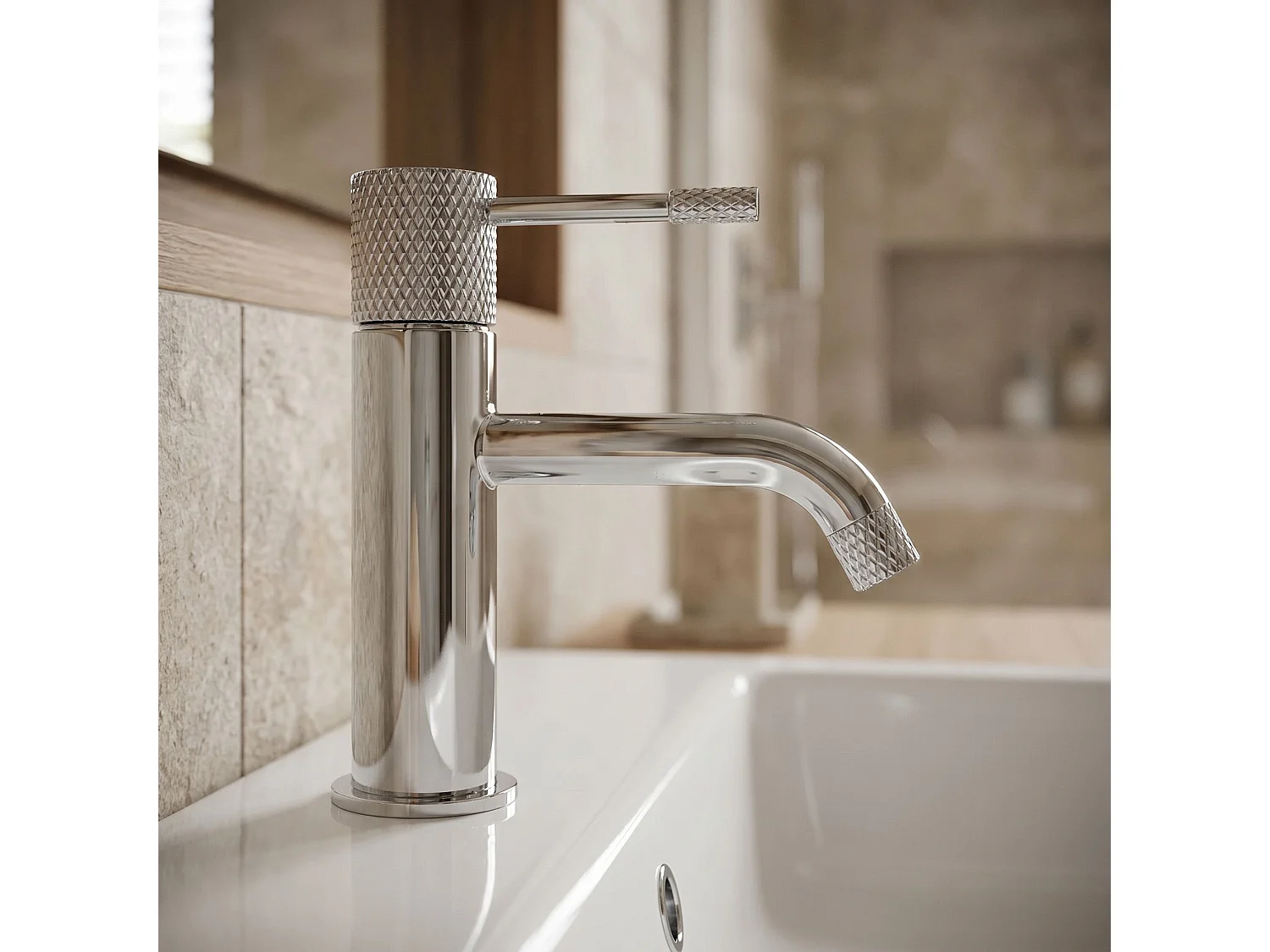Wastafelkraan Rea Venti Low Chrome