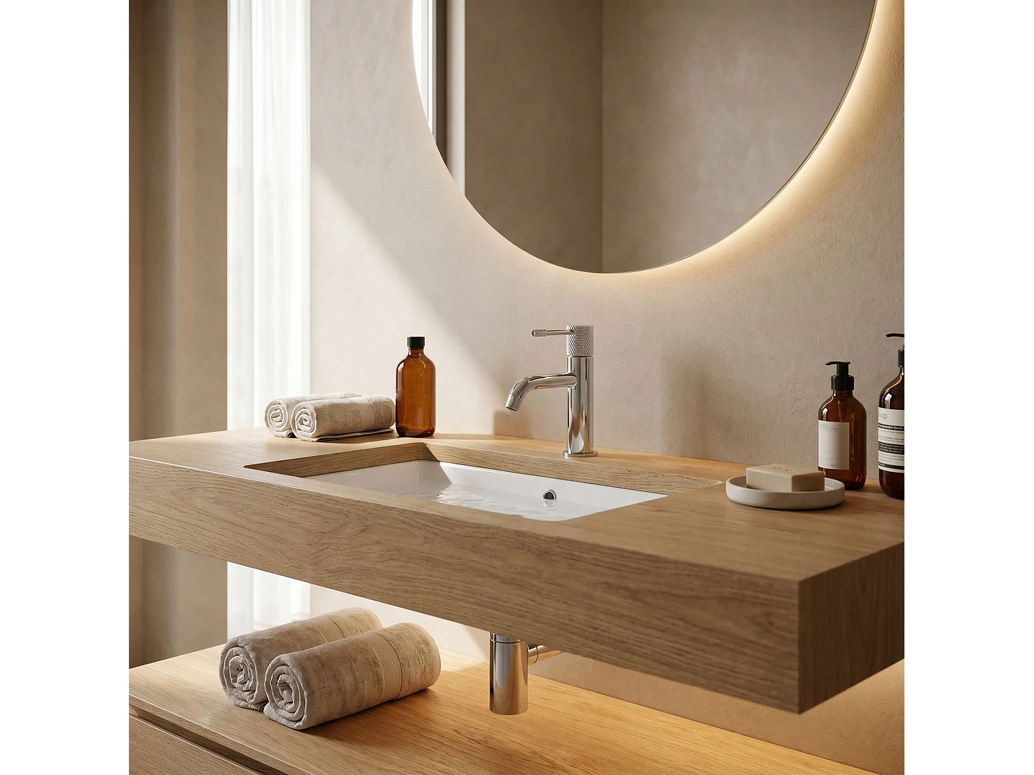 Wastafelkraan Rea Venti Low Chrome