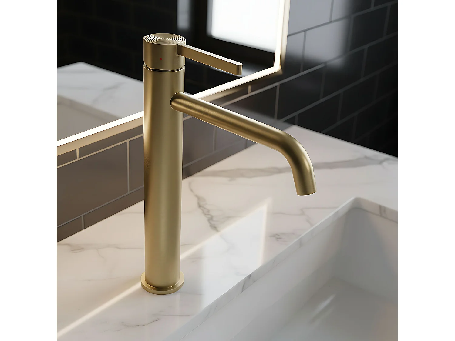 Wastafelmengkraan Rea Foster High Brush Gold