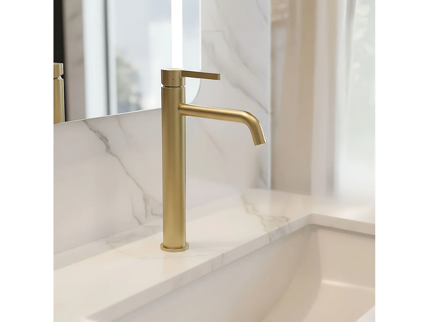 Wastafelmengkraan Rea Foster High Brush Gold