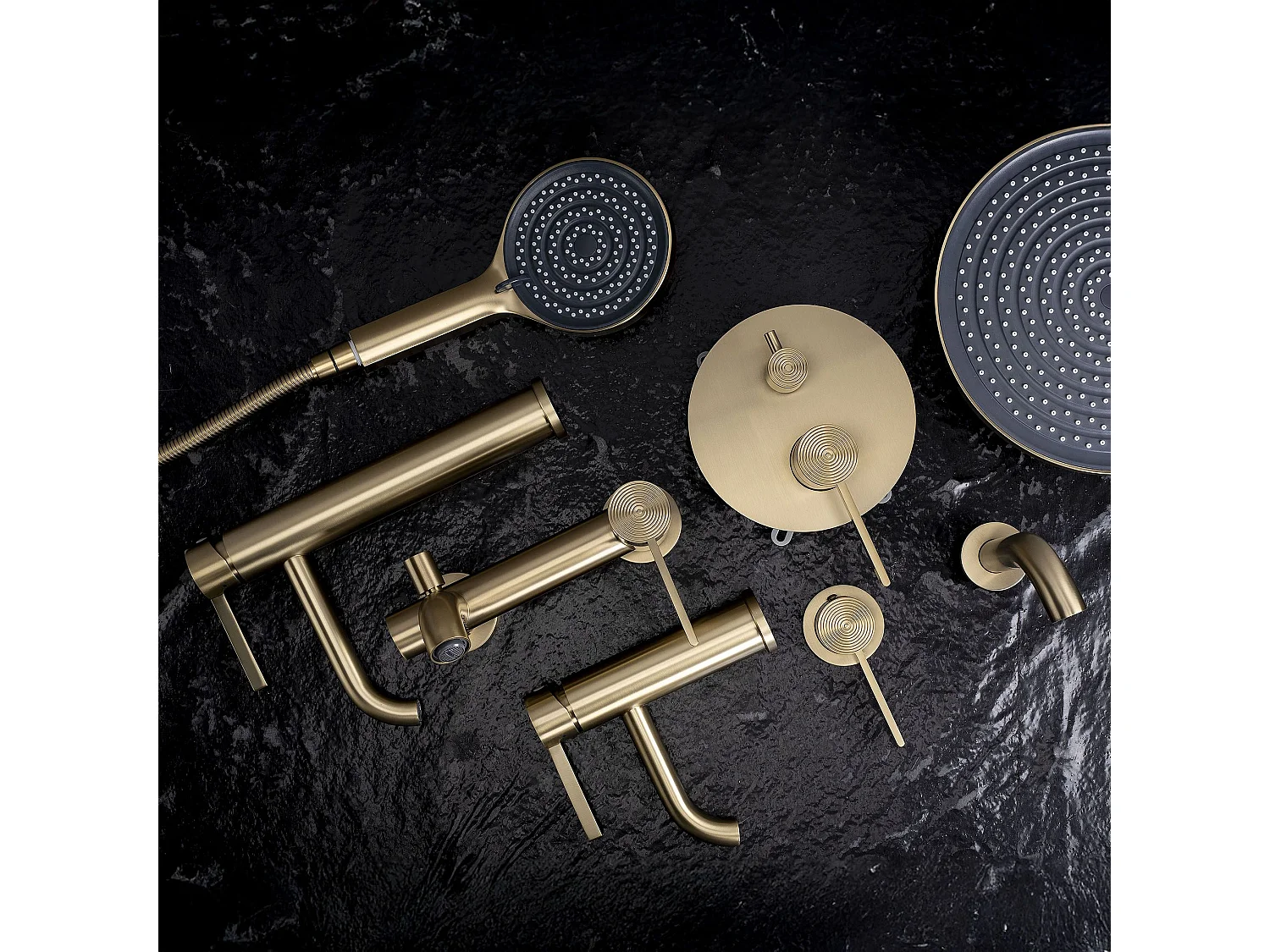 Wastafelmengkraan Rea Foster High Brush Gold