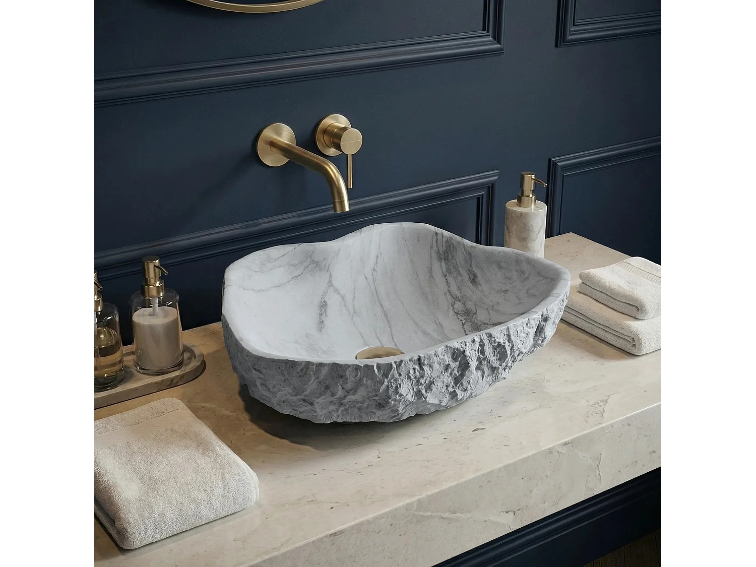 Bordplade Håndvask Rea Isla Venice Grey