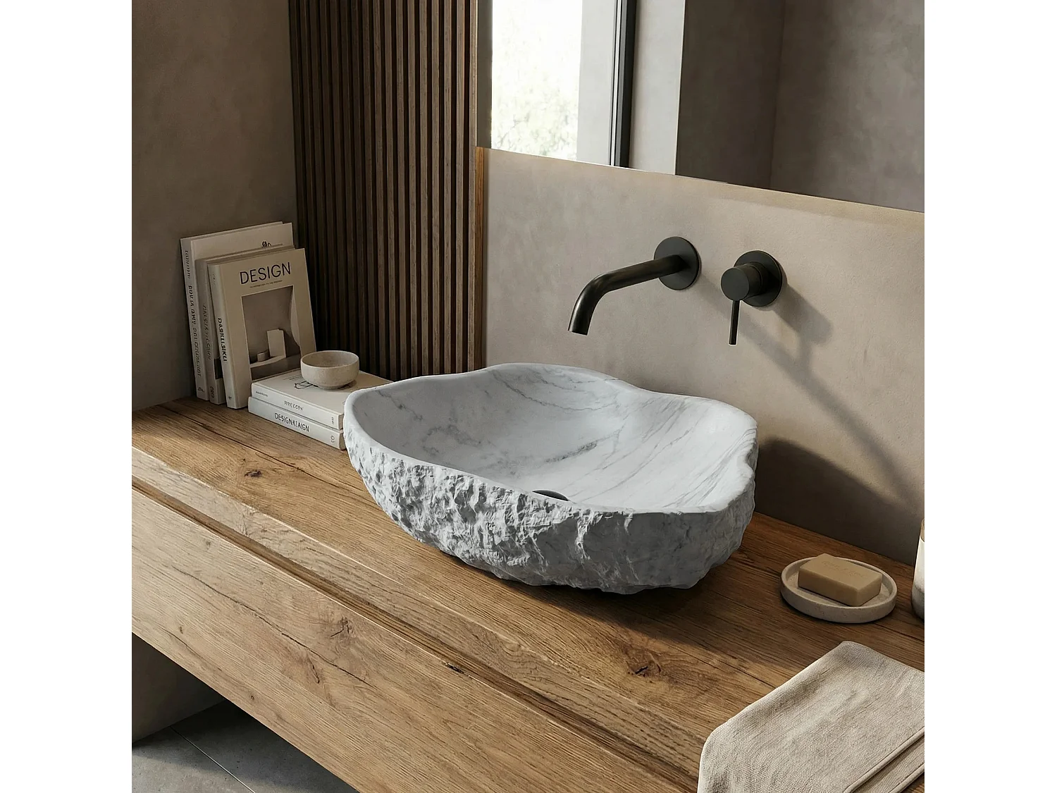 Bordplade Håndvask Rea Isla Venice Grey