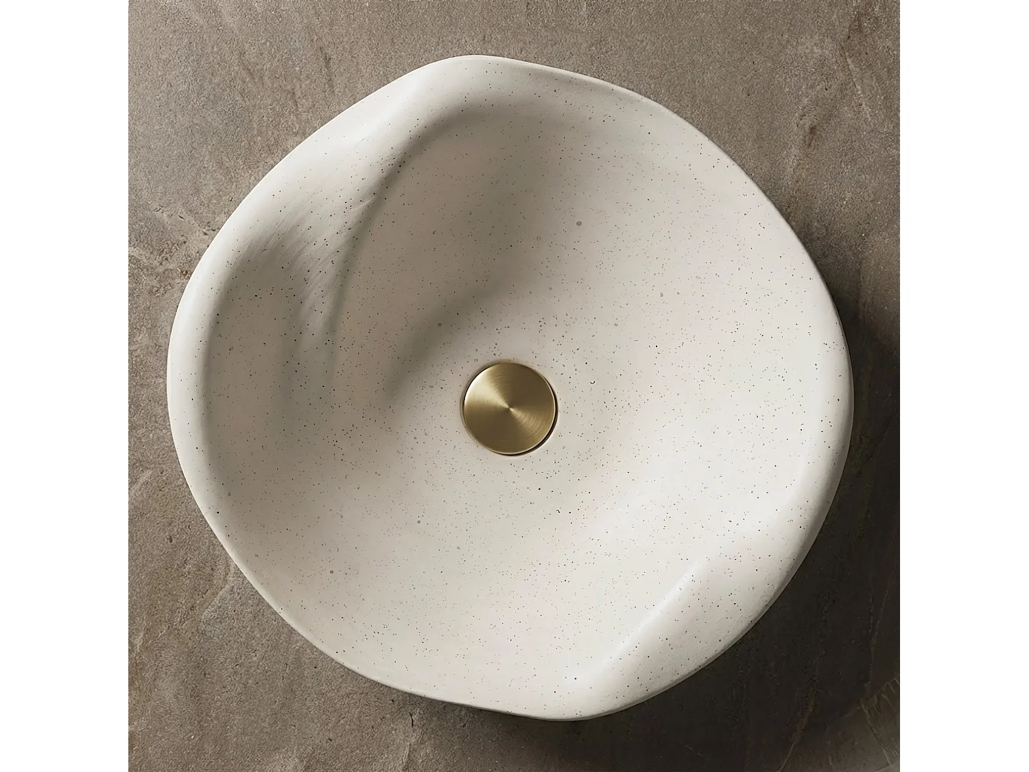 Opzetwastafel Rea Hm-34B Handmade Art Beige