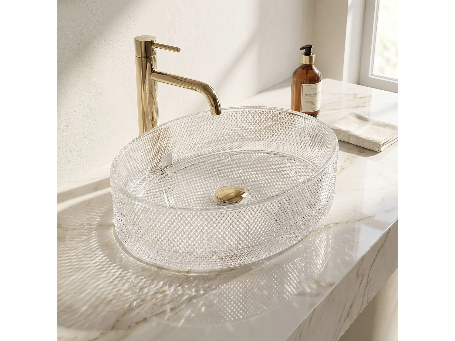 Lavabo De Comptoir Rea Mirella Transparent
