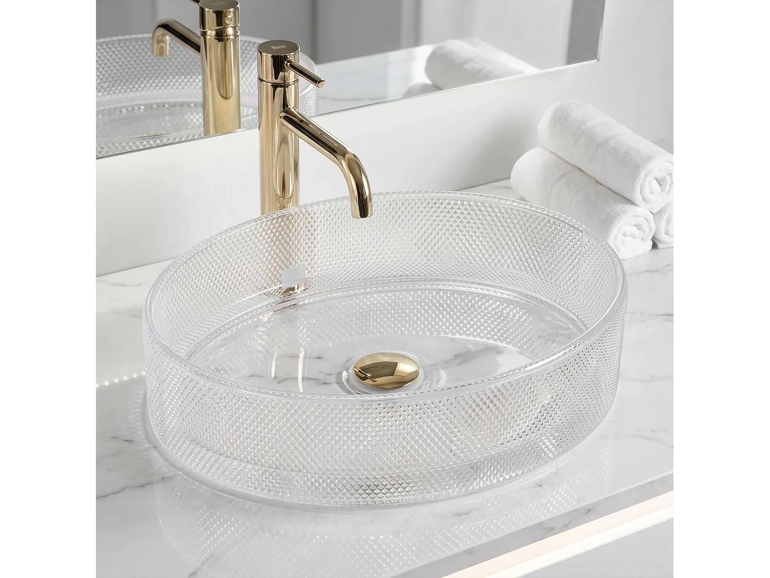 Lavabo De Comptoir Rea Mirella Transparent