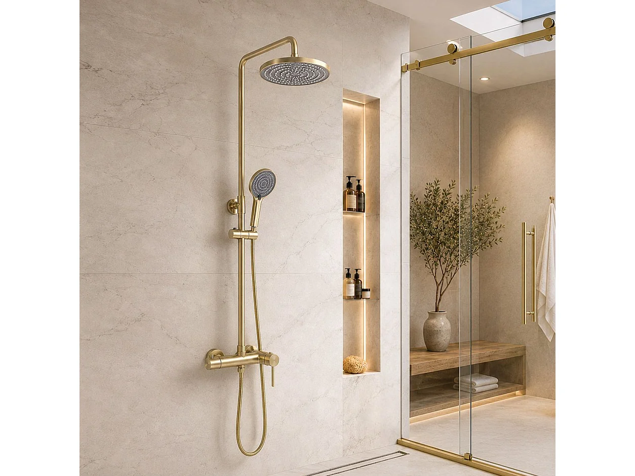 Ensemble De Douche Rea Foster Brush Gold