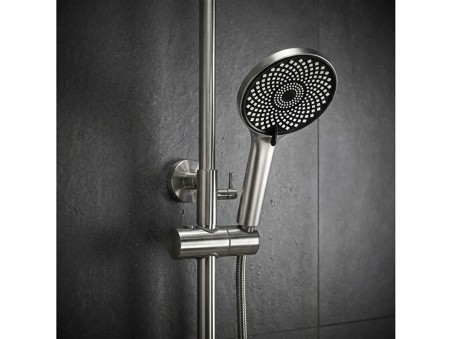 Duschset Rea Hunter Brush Nickel