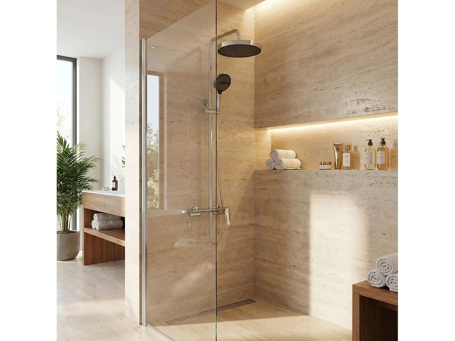 Ensemble De Douche Rea Vision Chrome