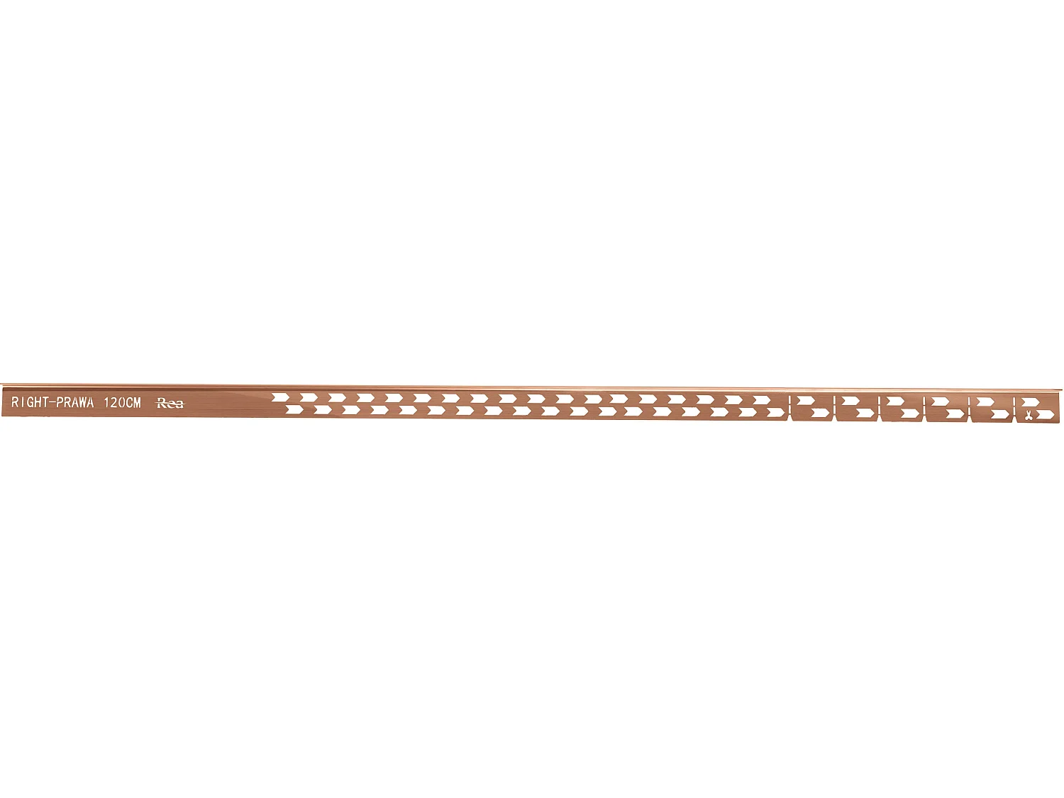 Inclinação Da Base De Duche Rea 120 Cm Left Brush Copper