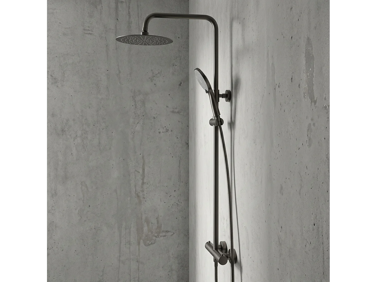 Duschset Rea Lungo + Termostat Titanium