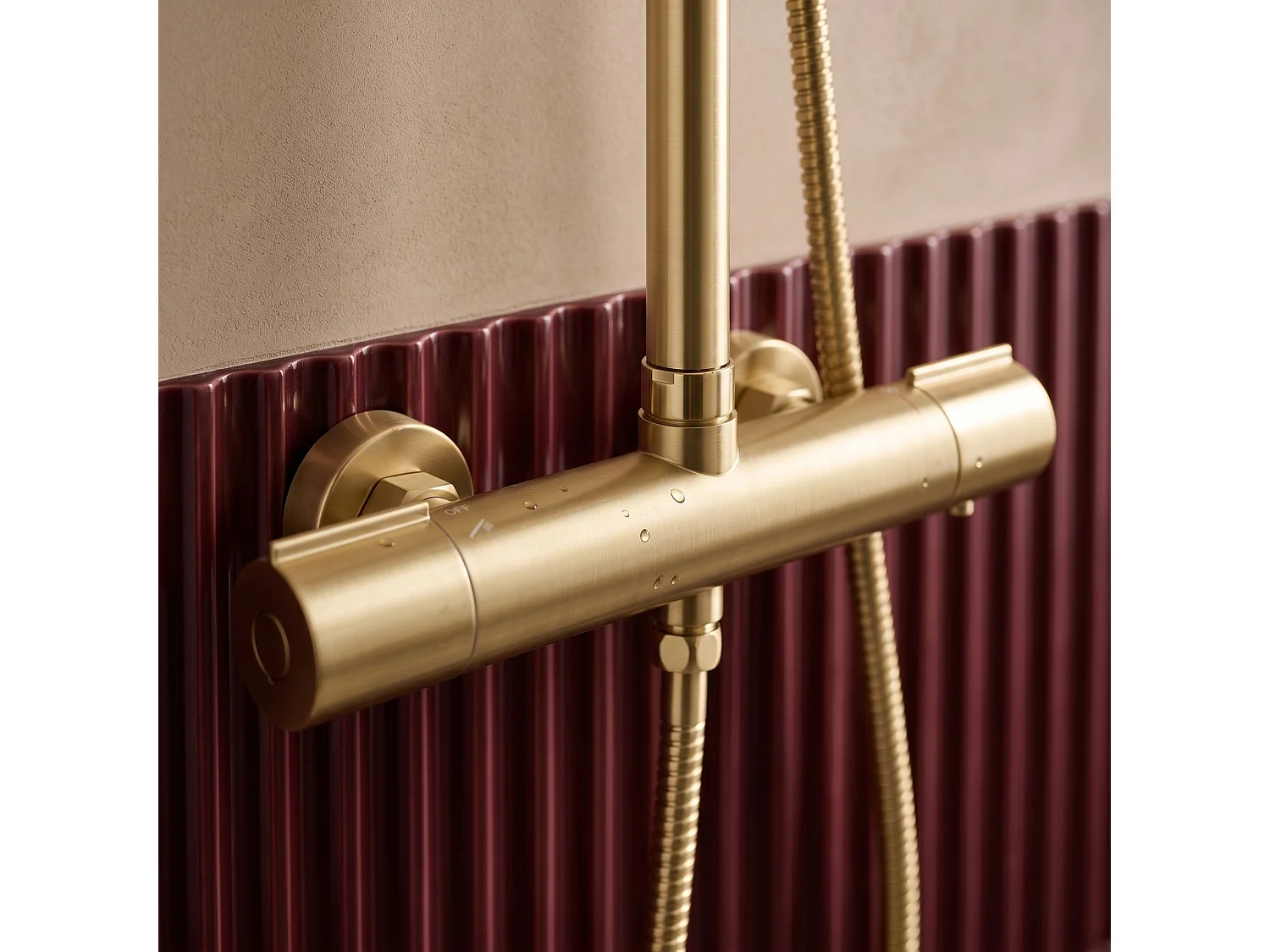 Kit De Douche Rea Avanti Brush Gold