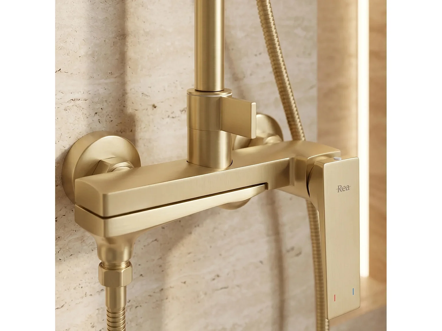 Ensemble De Douche Rea Prime Brush Gold