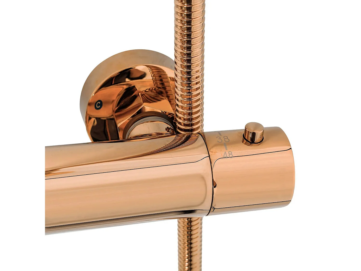 Ensemble Douche Et Baignoire Rea Lungo Thermostat Copper