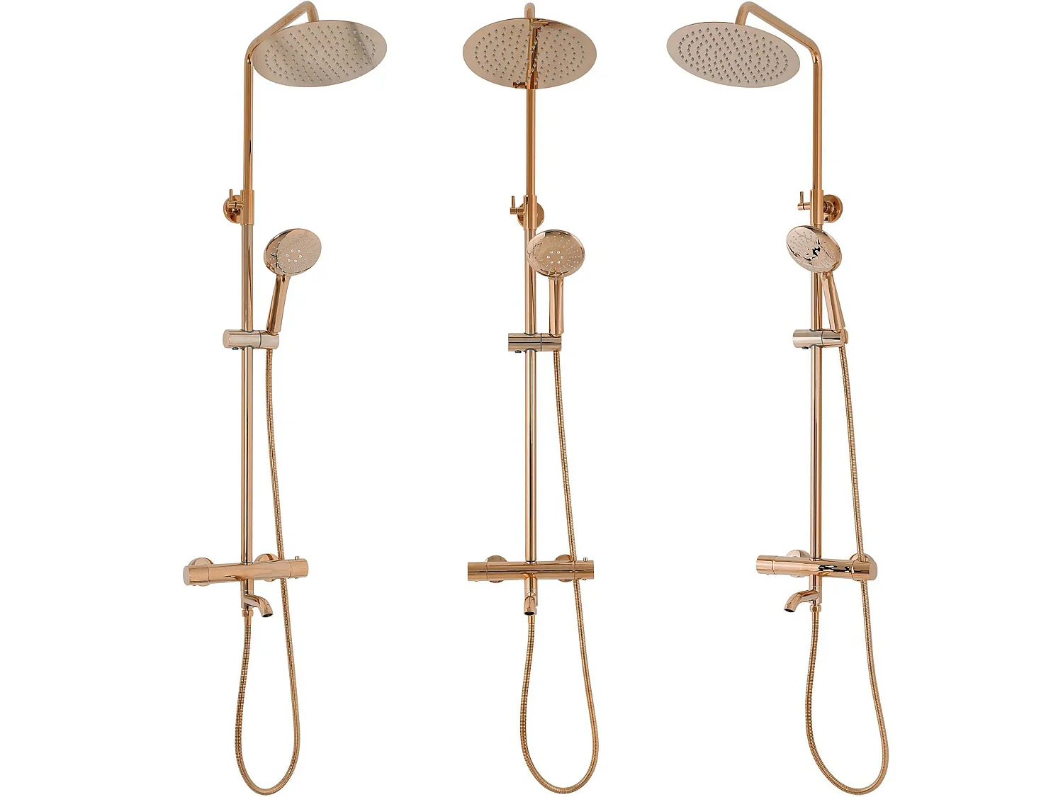 Ensemble Douche Et Baignoire Rea Lungo Thermostat Copper