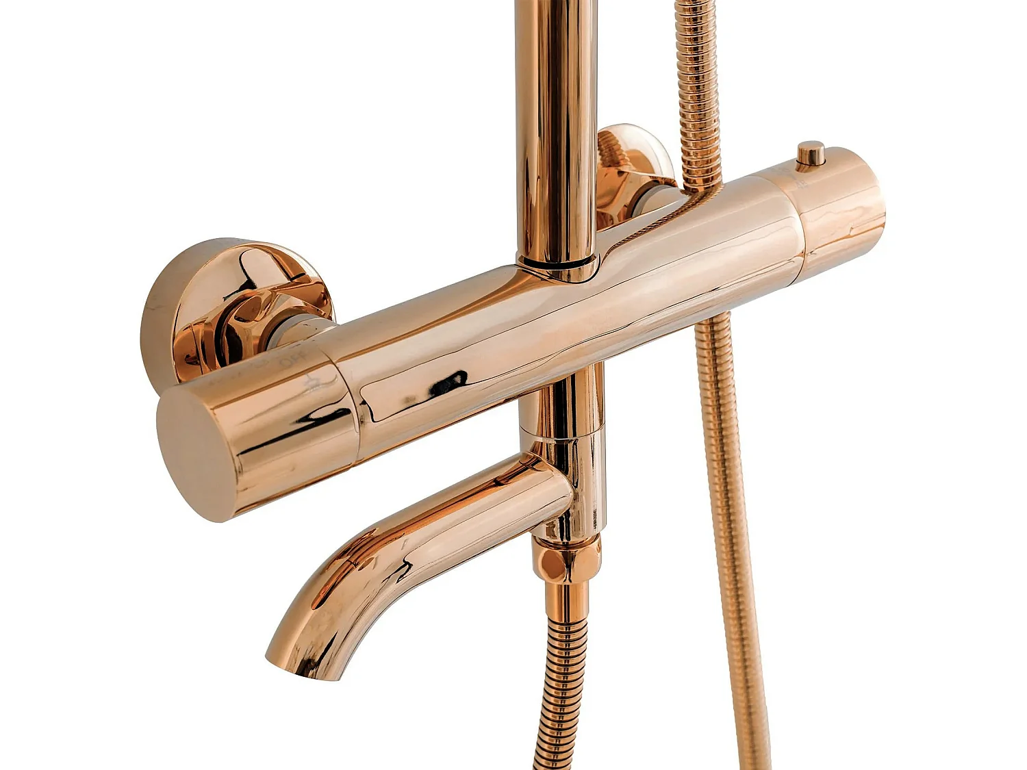 Ensemble Douche Et Baignoire Rea Lungo Thermostat Copper
