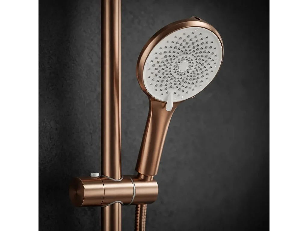 Ensemble De Douche Rea Rivo Brush Copper