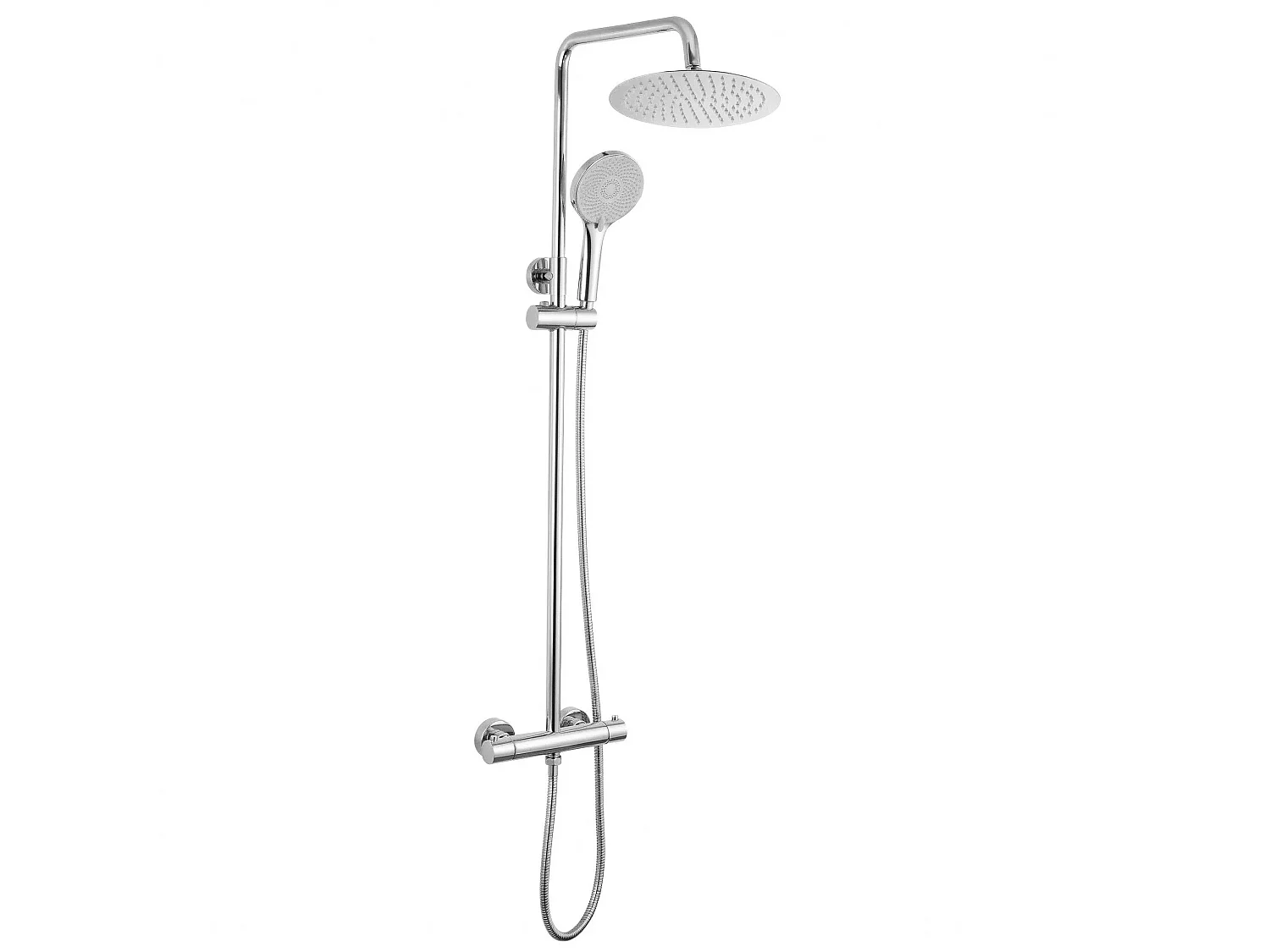 Conjunto De Chuveiro Rea Lungo + Termostat Chrome