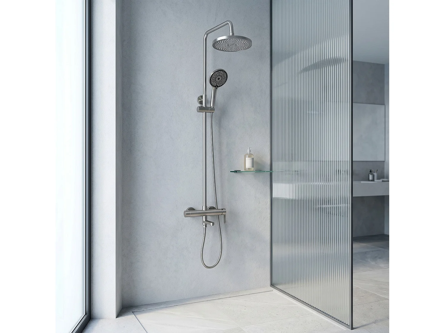 Ensemble De Douche Rea Arcos Brush Nickel