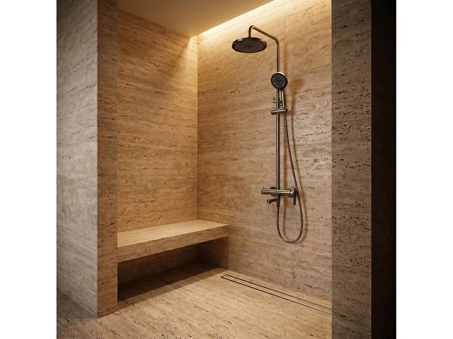 Ensemble De Douche Rea Arcos Titanium