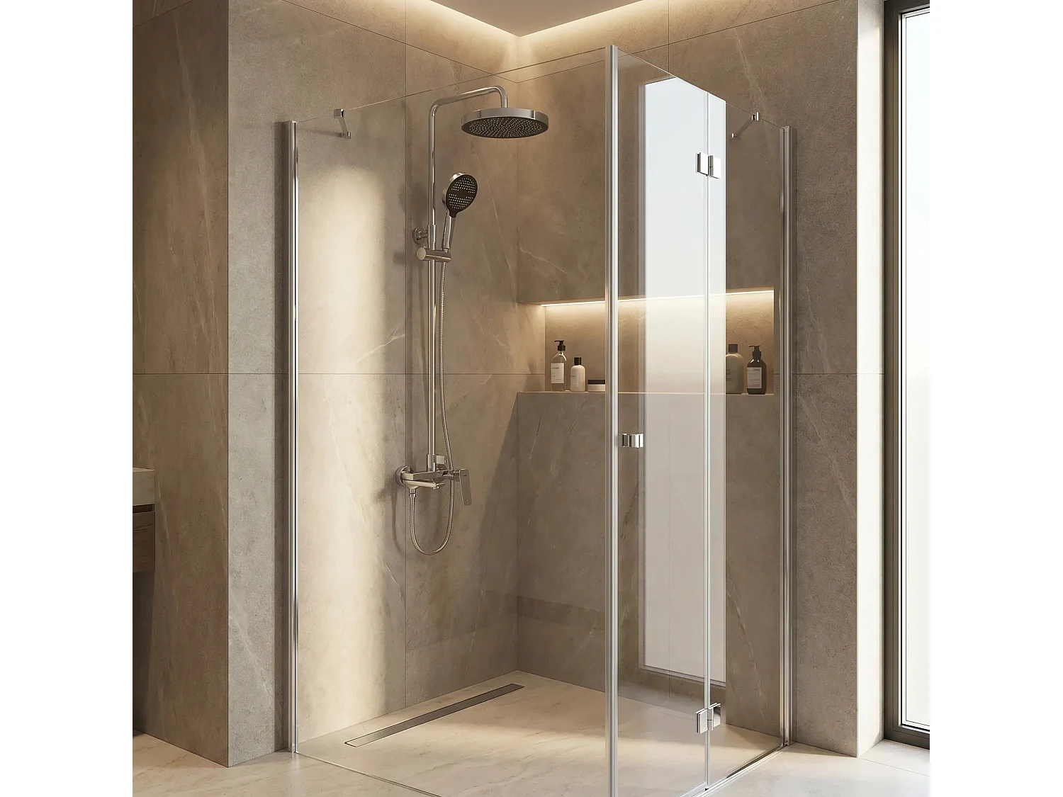Ensemble De Douche Rea Prime Chrome