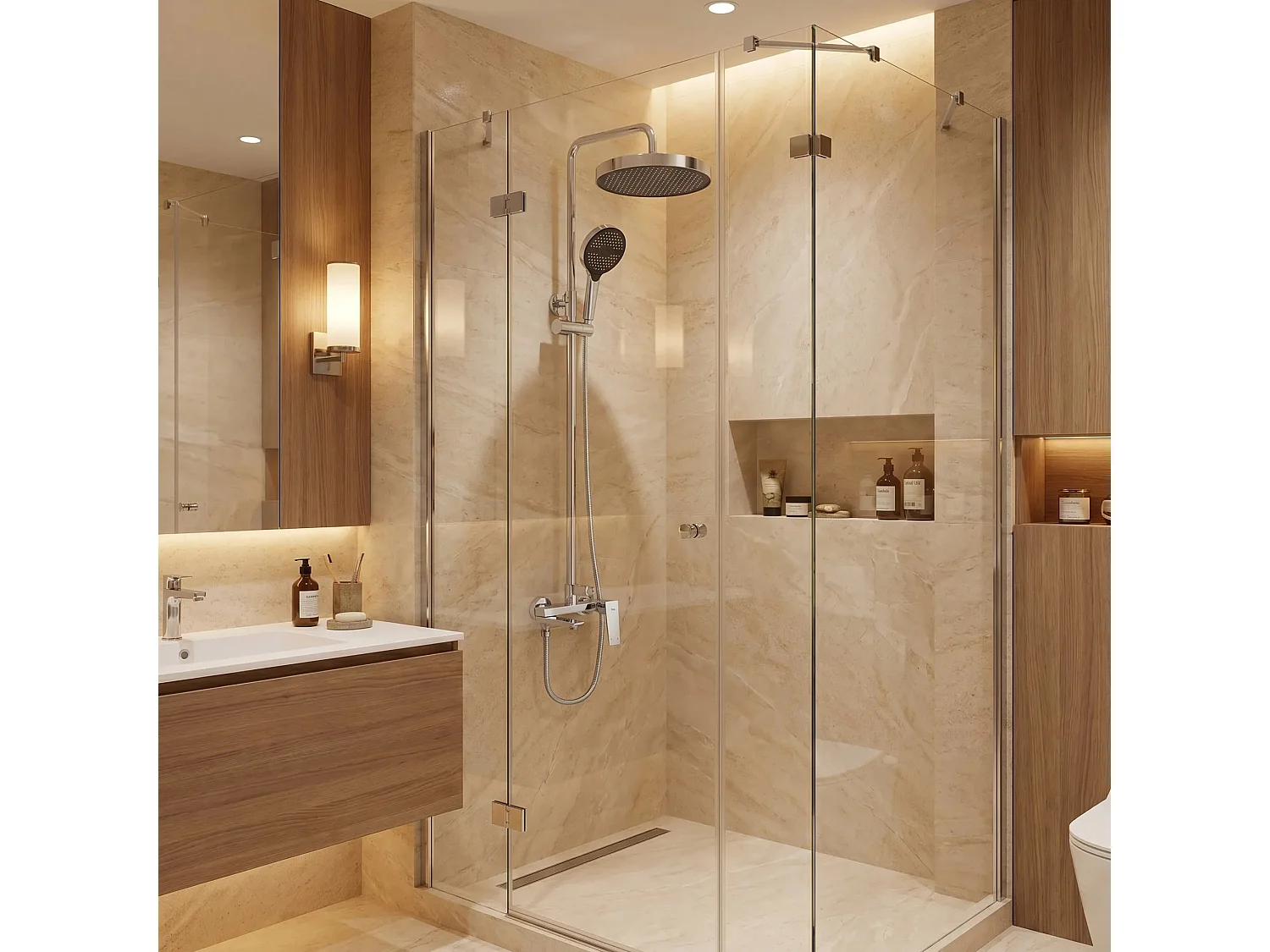 Ensemble De Douche Rea Prime Chrome