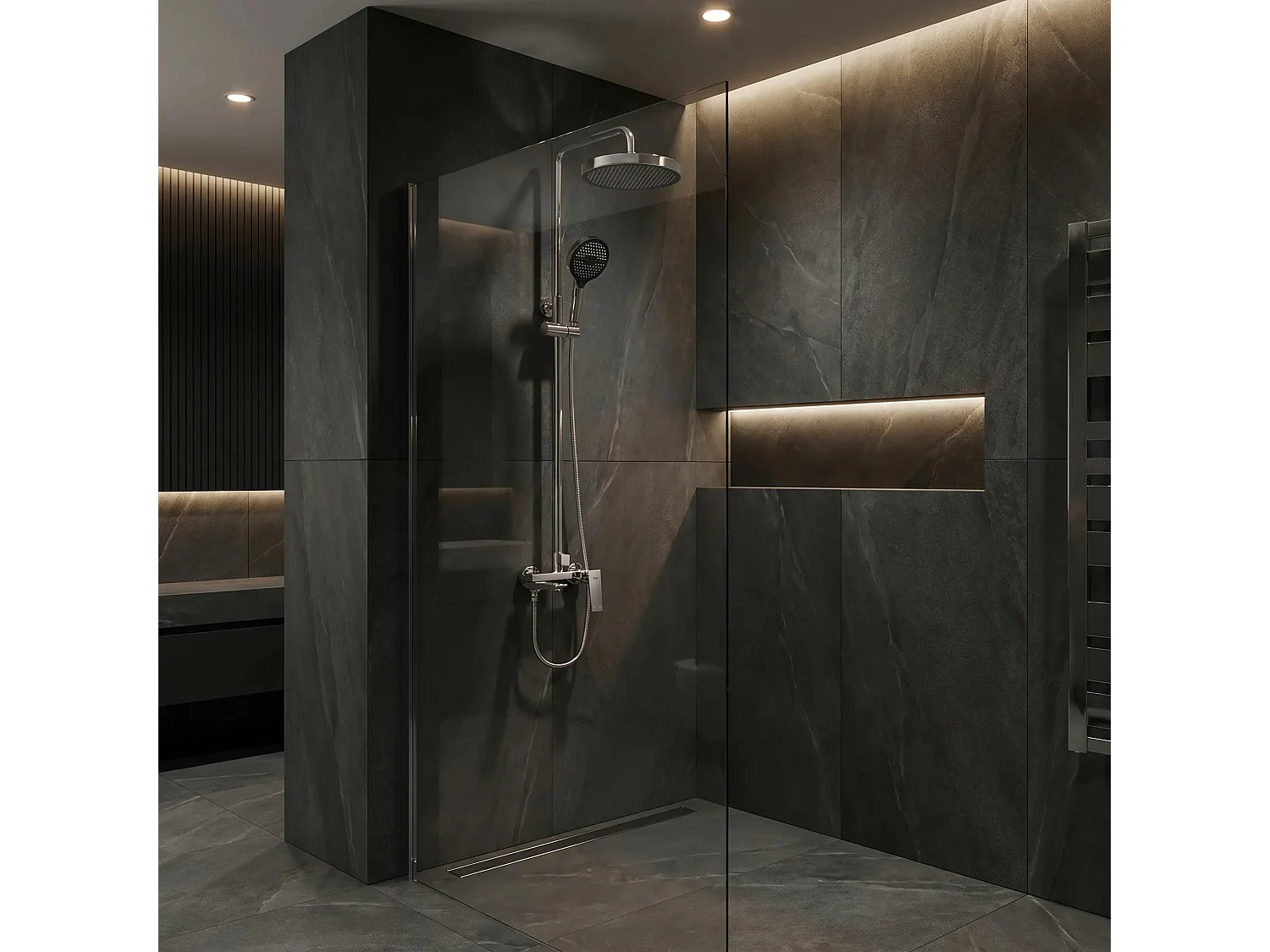 Ensemble De Douche Rea Prime Chrome
