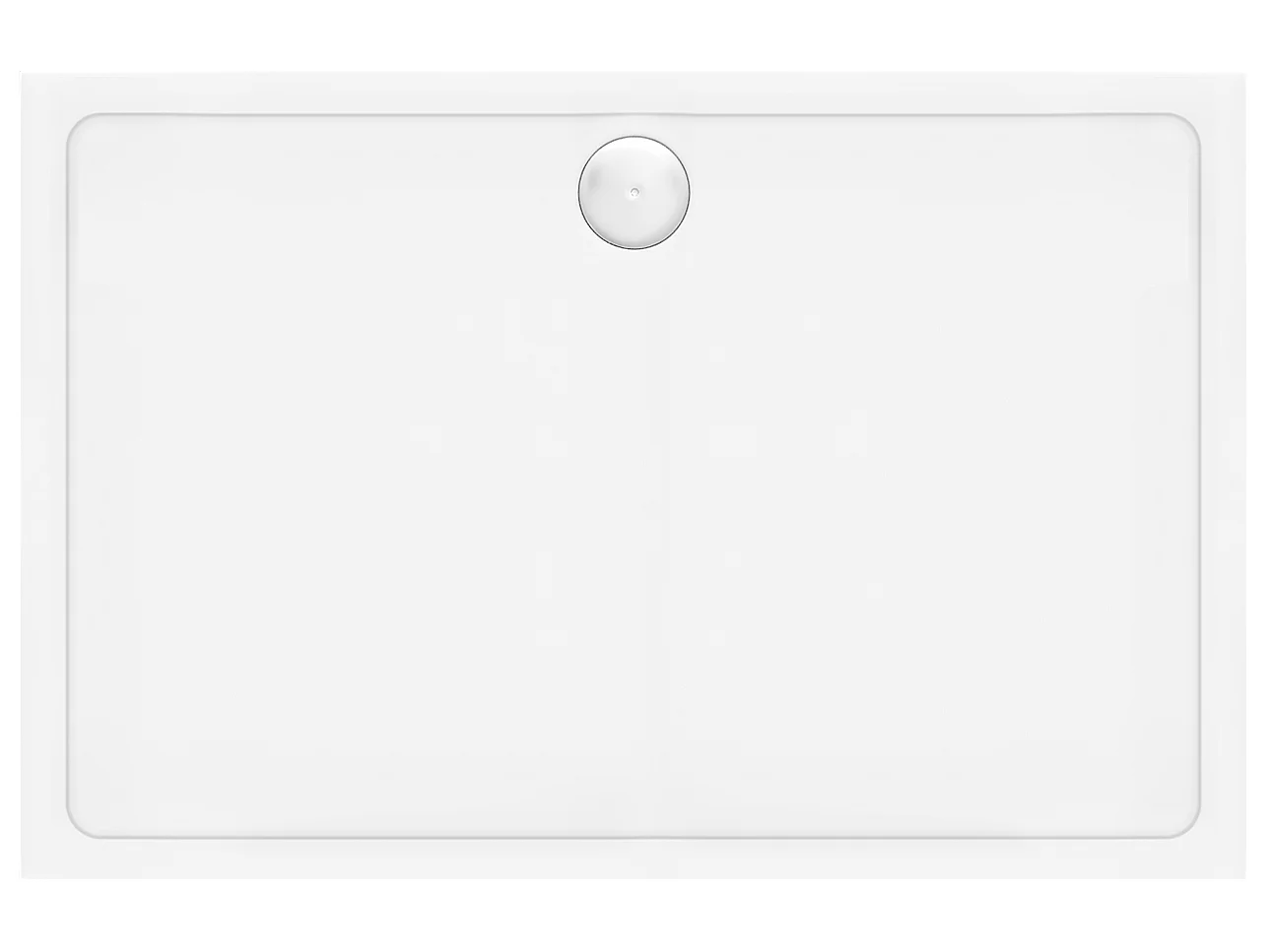 Base De Duche Red Savoy 80X100X6Cm White + Sifão