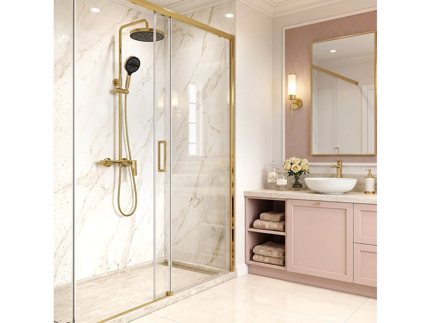 Ensemble De Douche Rea Vision Gold