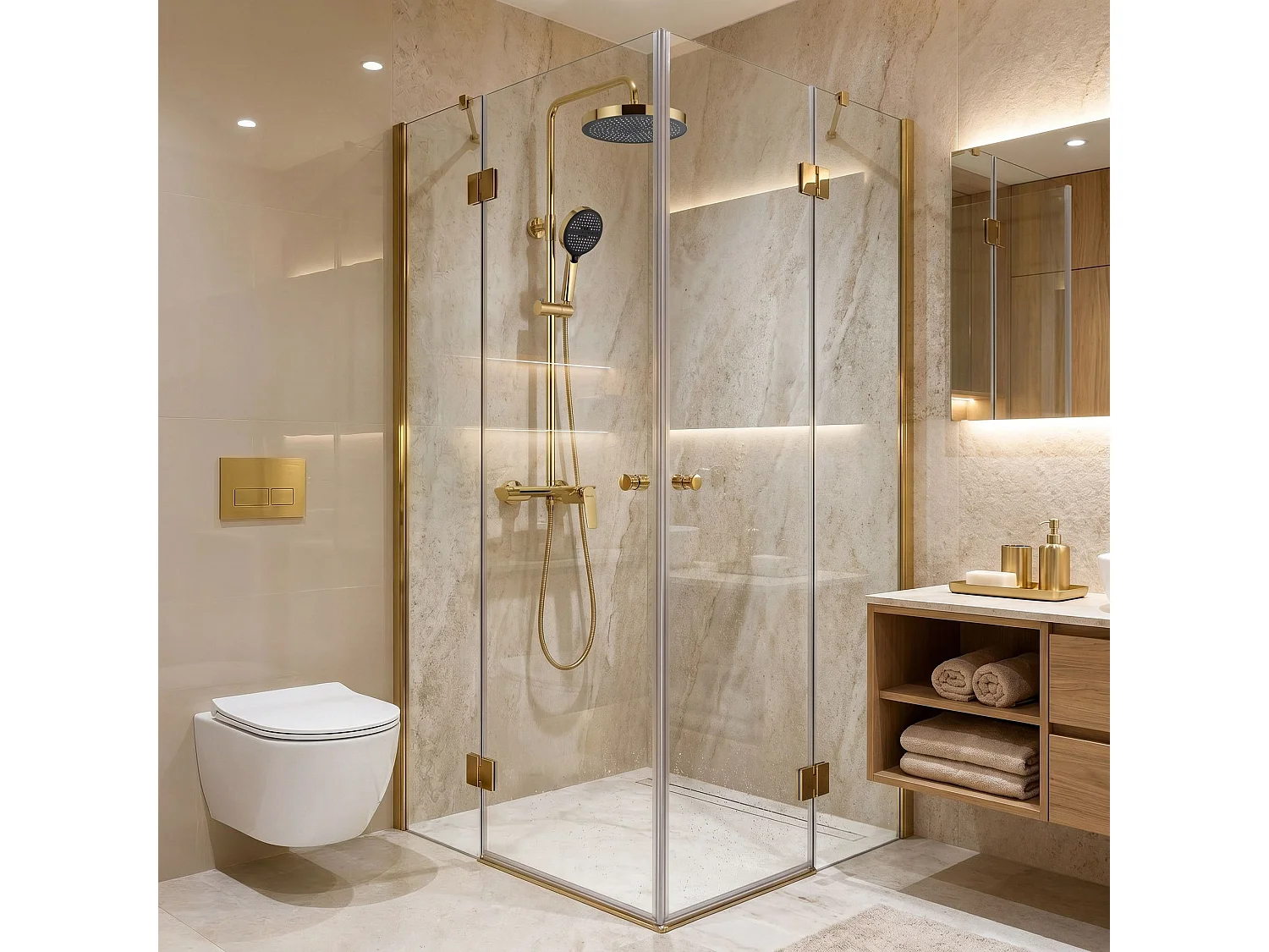 Ensemble De Douche Rea Vision Gold