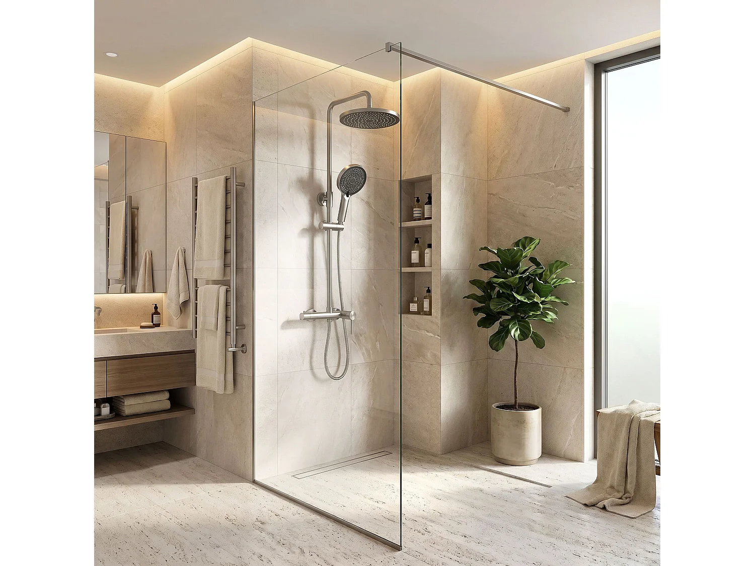 Ensemble De Douche Rea Foster Brush Copper