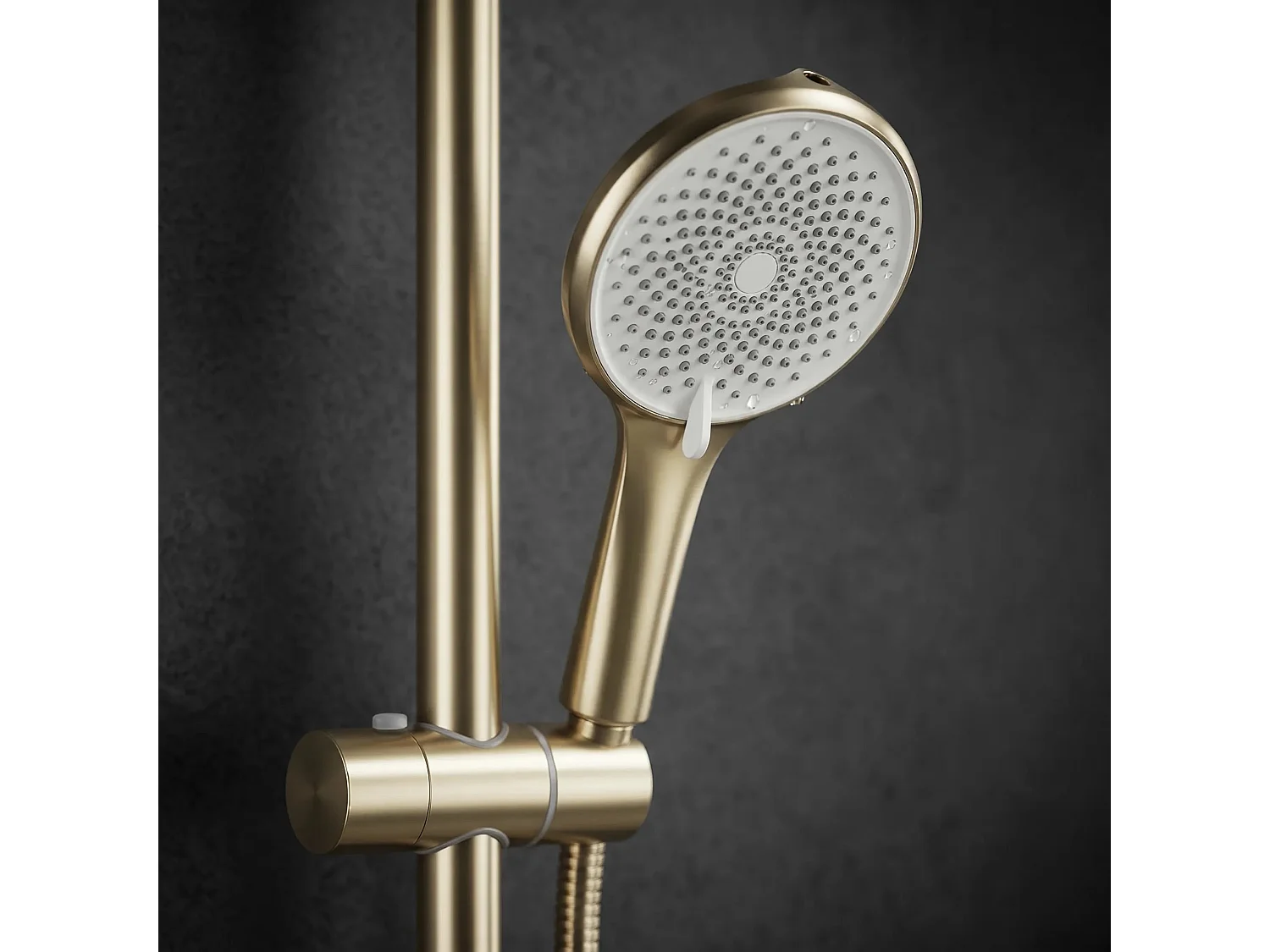 Ensemble De Douche Rea Rivo Brush Gold