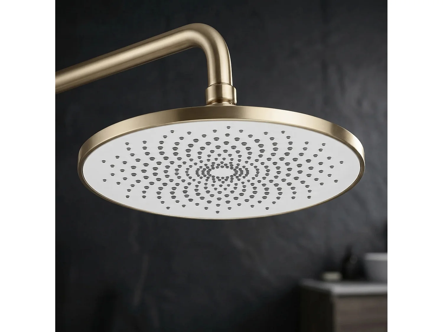 Ensemble De Douche Rea Rivo Brush Gold