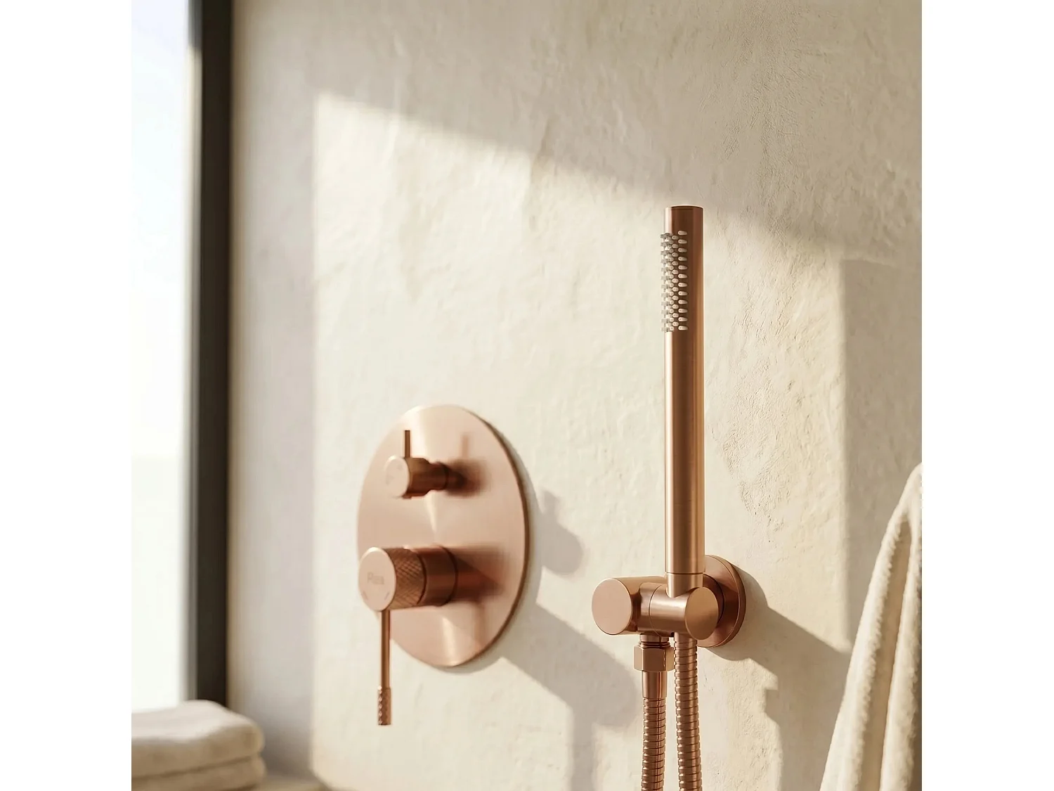 Inbouw Regendoucheset Rea Js-625103-1Brg Brush Copper