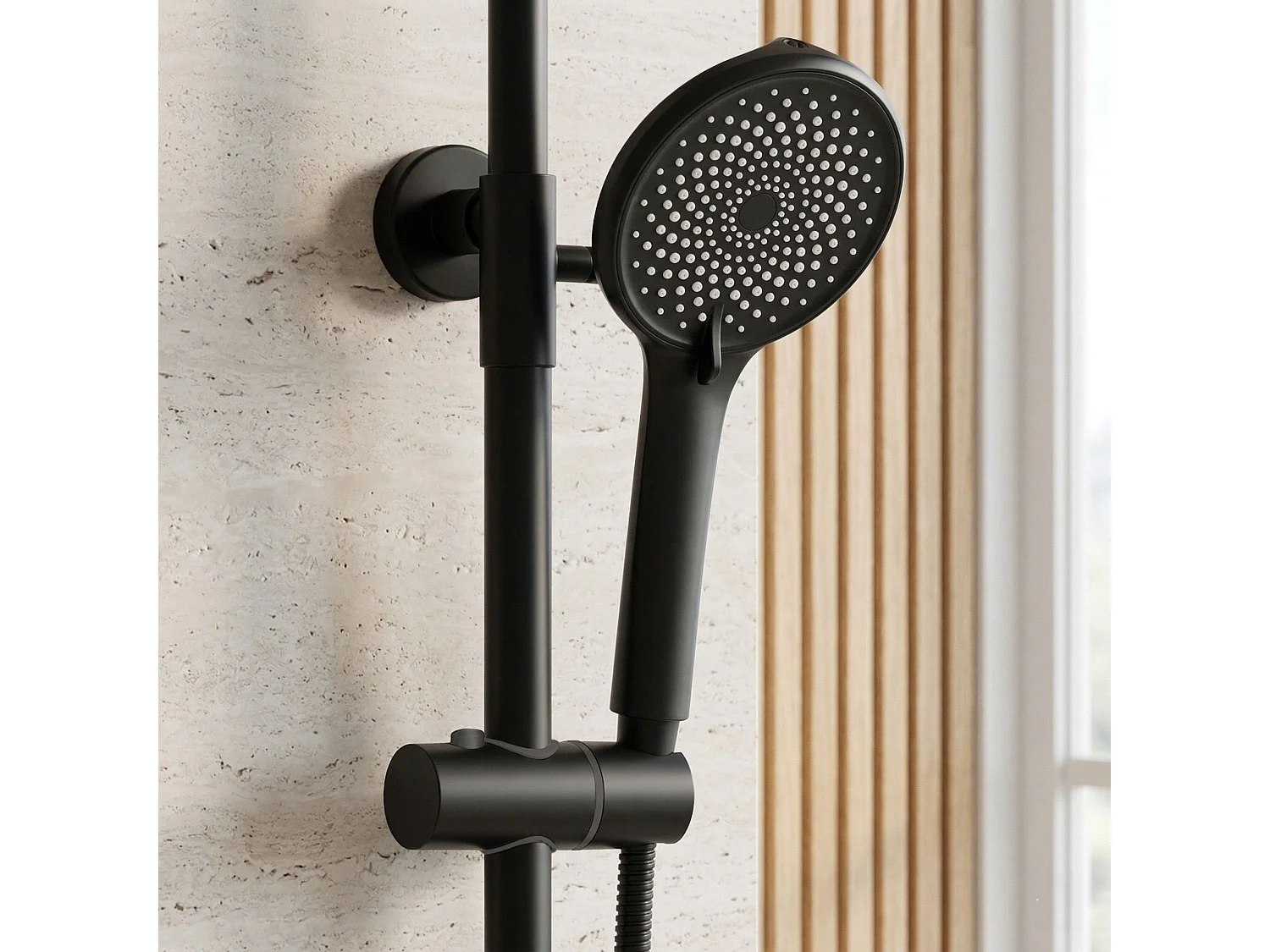 Ensemble De Douche Rea Rivo Js-7028B Black