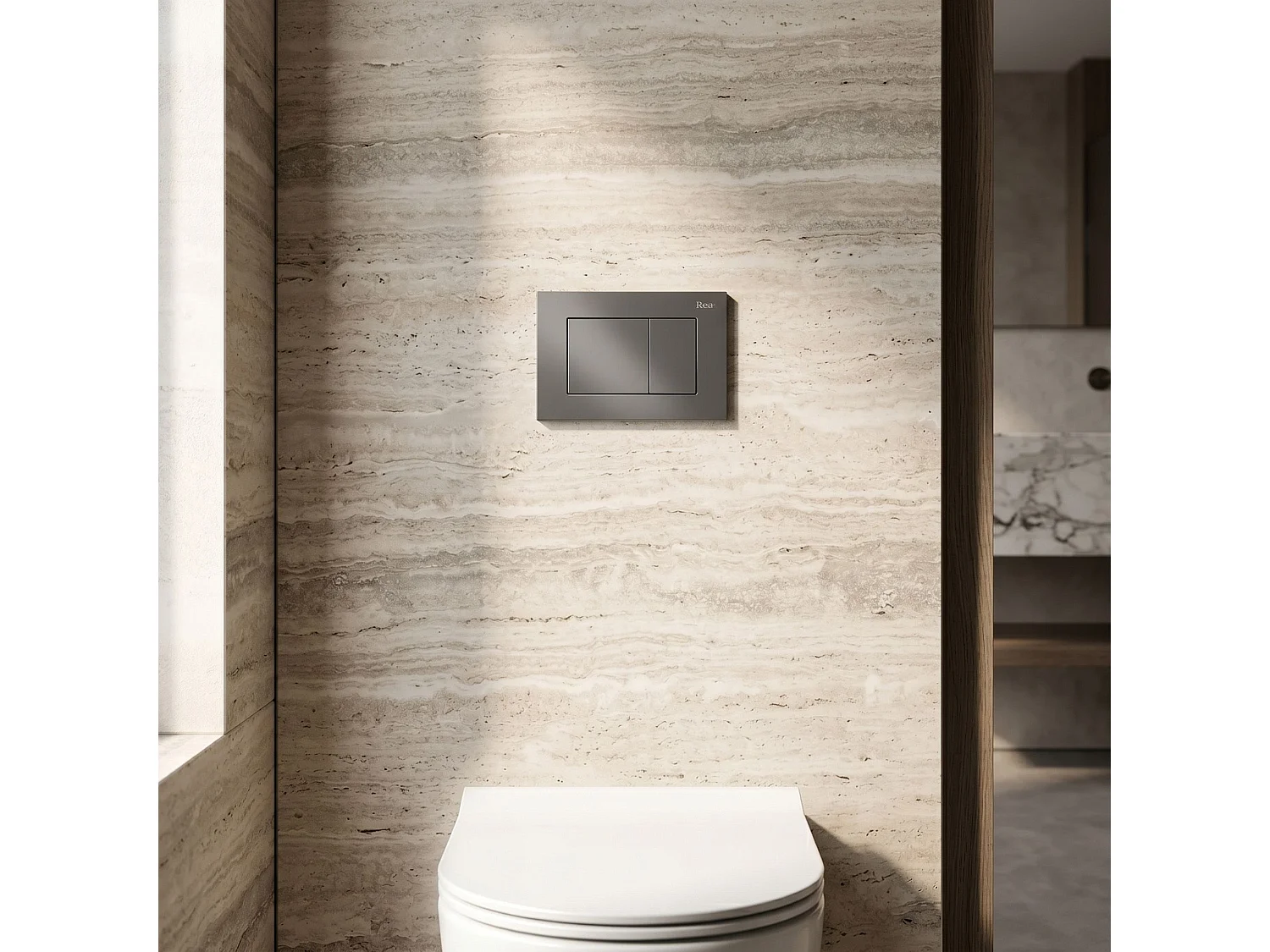 Bedieningsplaat Voor Inbouwreservoir Rea J Titanium
