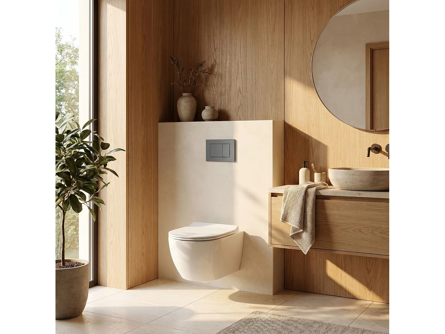 Bedieningsplaat Voor Inbouwreservoir Rea J Titanium