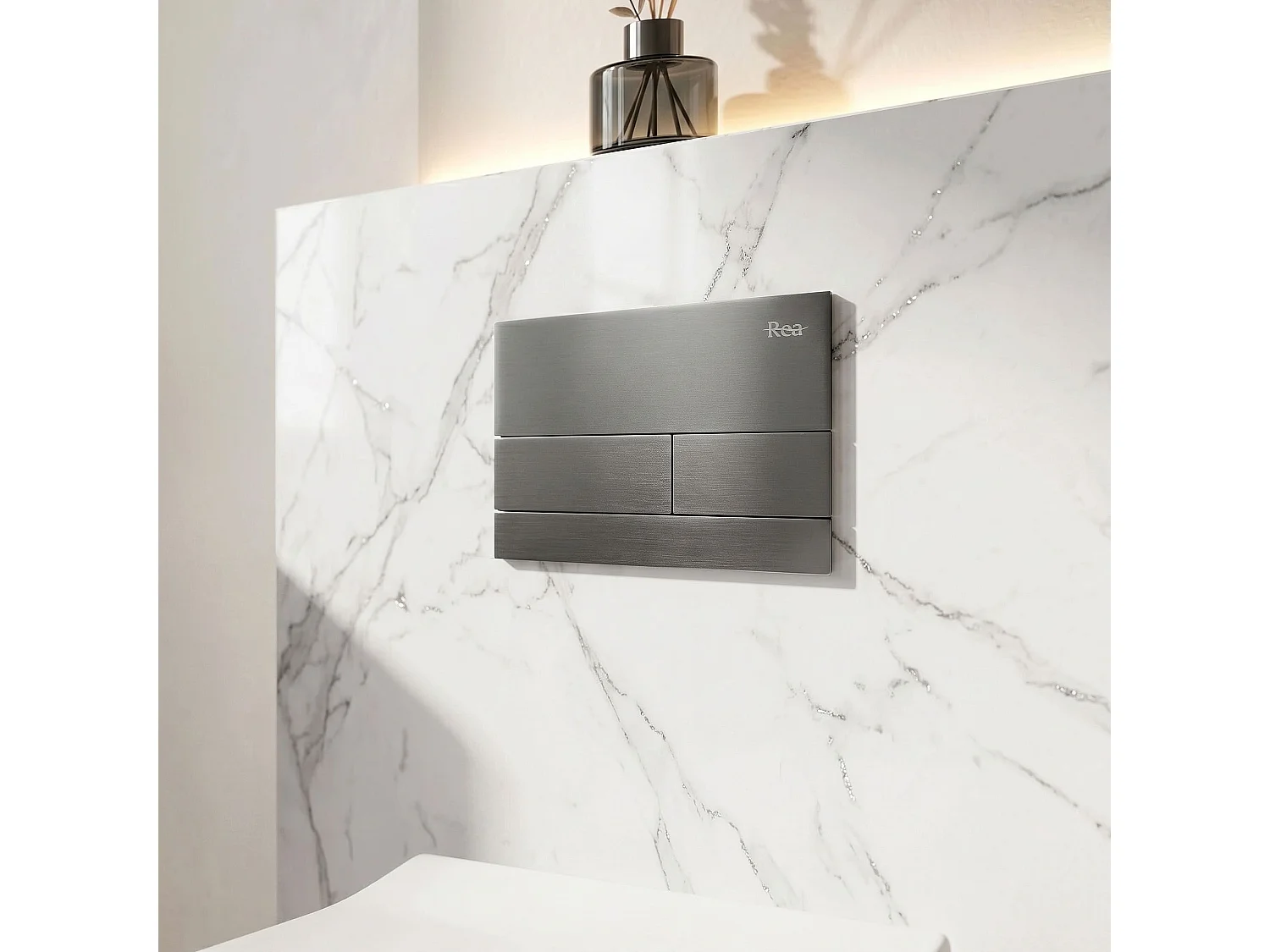 Bedieningsplaat Voor Inbouwreservoir Rea T Titanium
