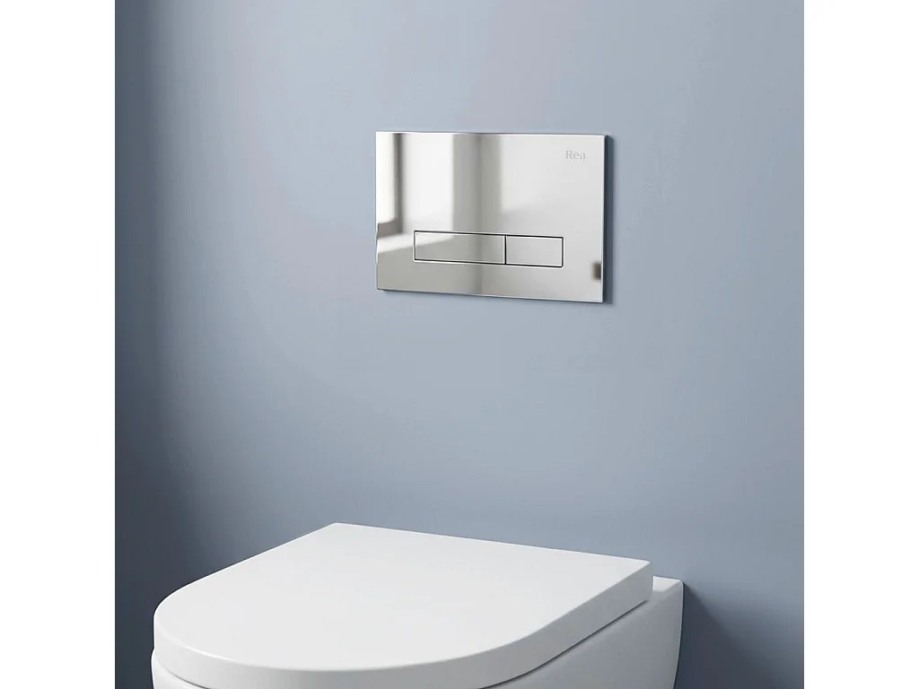 Drukknop Voor Inbouwframe Rea K011A-Q Chrome
